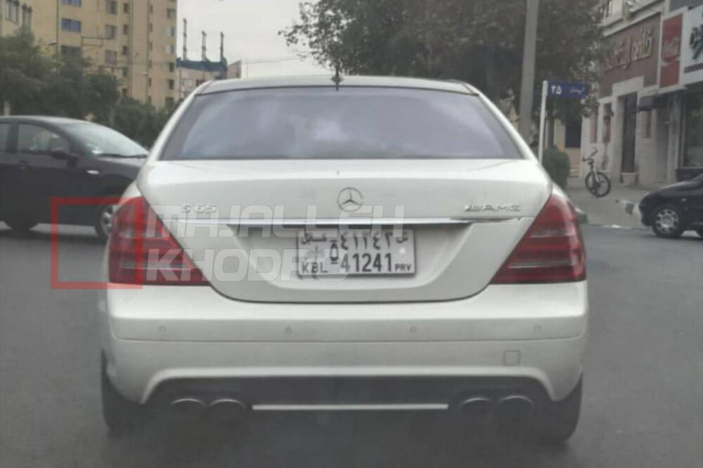 عکس بنز کلاس اس در ایران با پلاک افغانستان