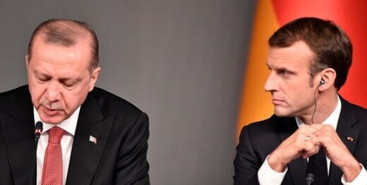 جدل اردوغان و مکرون به رسانه‌های دنیا کشیده شد