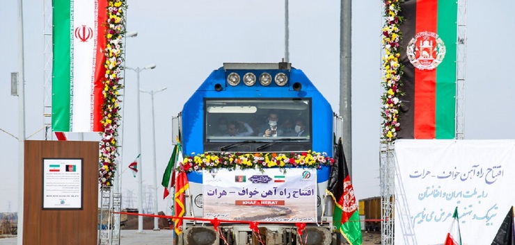 تصاویر| آیین بهره‌برداری از راه‌آهن خواف ـ هرات