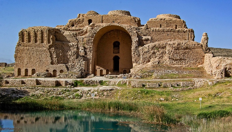 تصاویر| کاخ اردشیر بابکان در فیروزآباد