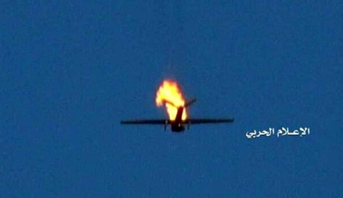 حوثی‌های یمن: هواپیمای اسکن ایگل را زدیم
