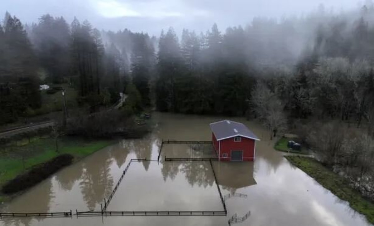 توفان کالیفرنیا و هشدار سیل فاجعه‌بار