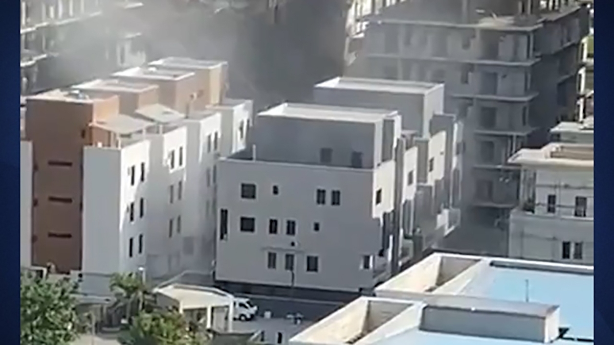 فیلم| لحظه ریزش یک ساختمان هفت طبقه در نیجریه