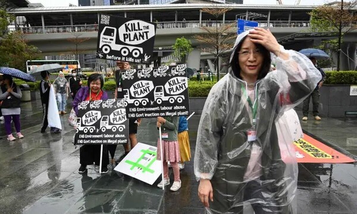 یک تظاهرات نادر در هنگ کنگ