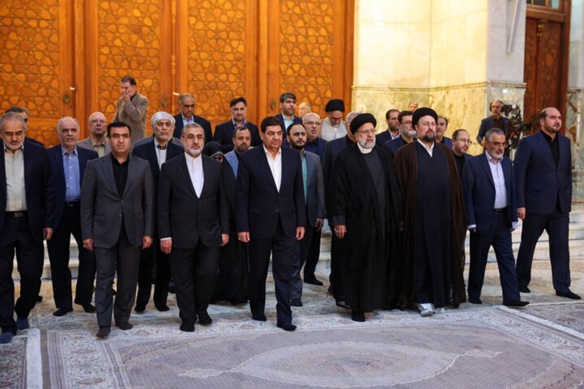 تجدید میثاق رئیس‌جمهور و هیات دولت با آرمان‌های امام