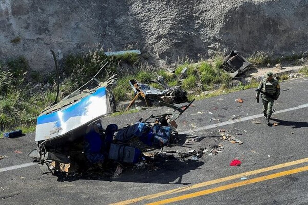 تصادف اتوبوس مهاجران در مکزیک با ۱۵ کشته