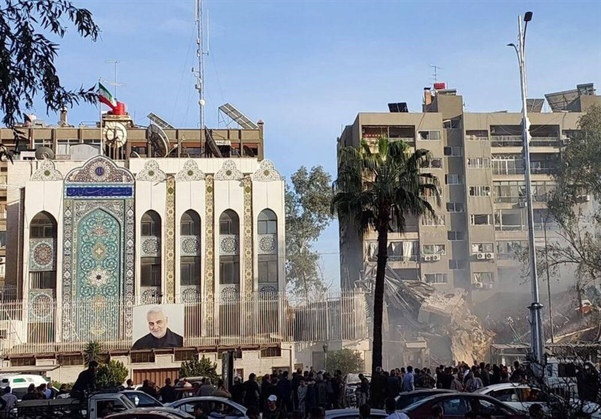 حمله اسرائیل به ساختمان مجاور سفارت ایران در سوریه | ساختمان کنسولگری ویران شد | چندین نفر شهید شدند