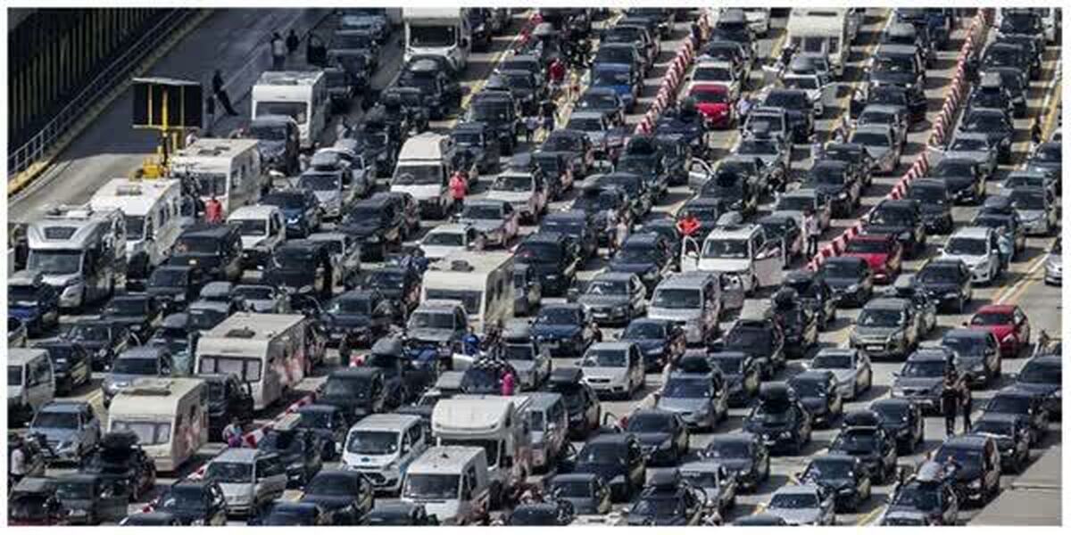 ترافیک سنگین در آزادراه کرج_قزوین