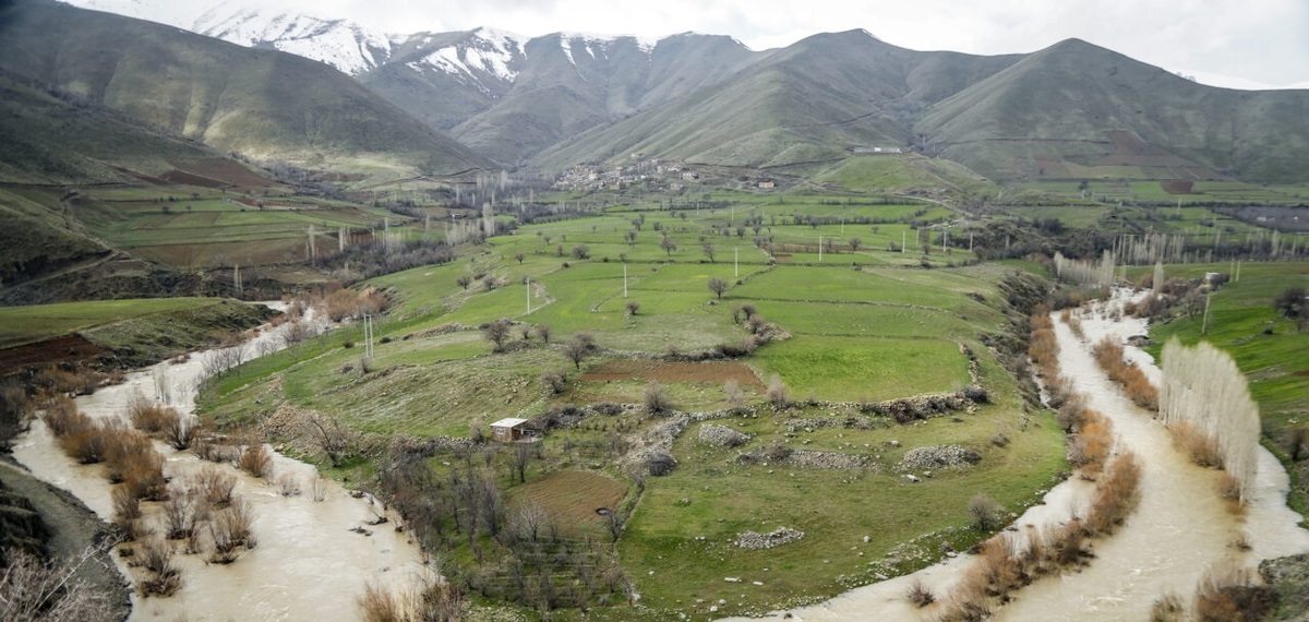تصاویر| طغیان رودخانه های فصلی کردستان