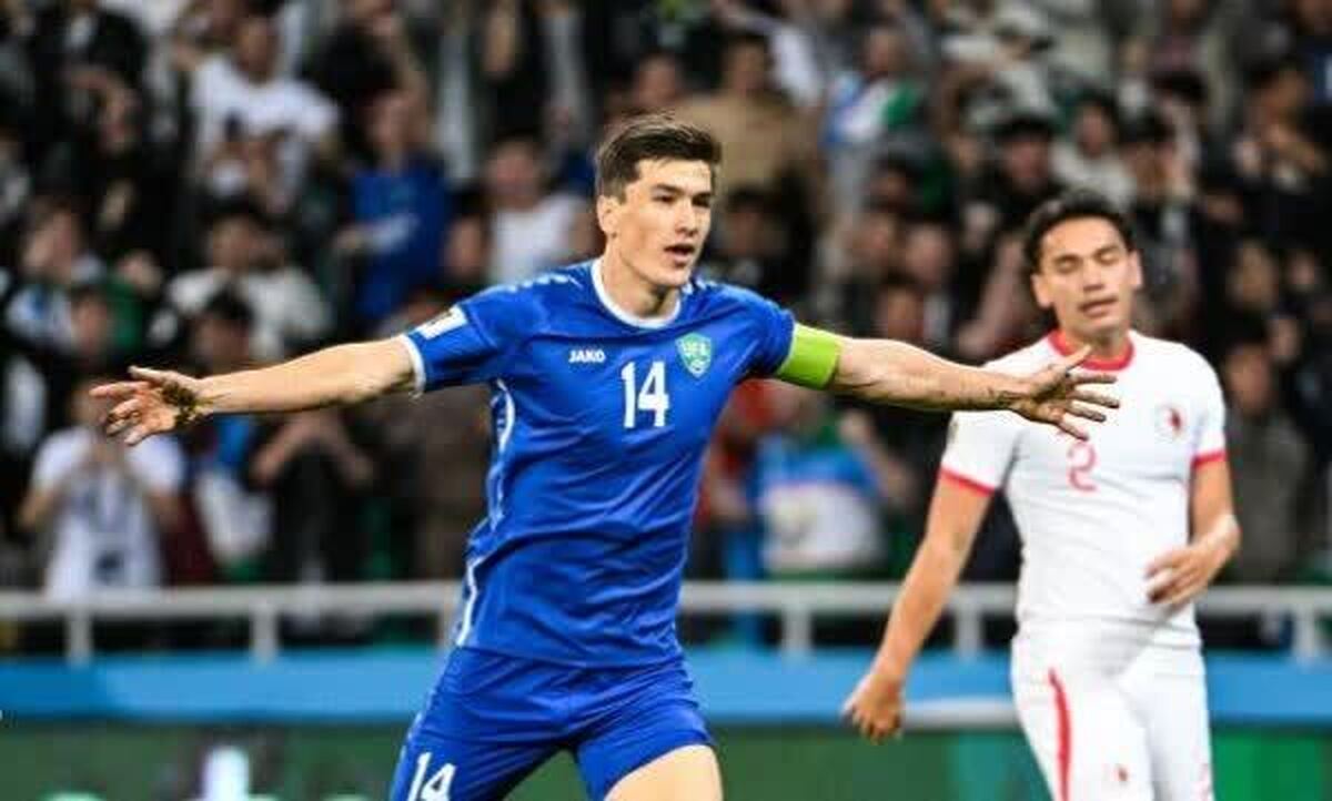 مقدماتی جام جهانی | پیروزی ازبکستان با گلزنی ستاره پرسپولیس