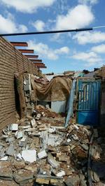 خسارت زلزله در روستای موسی آباد از توابع تربت جام