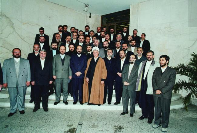احمدی نژاد و رحیمی در جمع یاران هاشمی رفسنجانی 