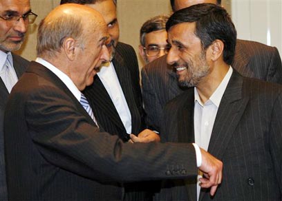 دیدار احمدی‌نژاد و رییس‌جمهور سوئیس