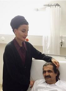 امیرسابق قطر و همسرش درسوئیس+تصاویر