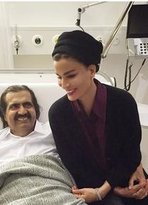 امیرسابق قطر و همسرش درسوئیس+تصاویر