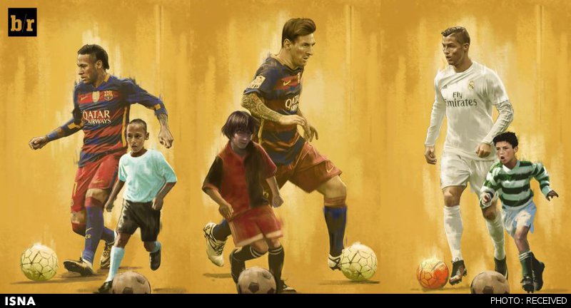 تیم منتخب سال 2015 اعلام شد/مسی: فتح جام جهانی را به 5 توپ طلا ترجیح می‌دهم/ رونالدو: کاش پای چپ مسی را داشتم+تصاویر