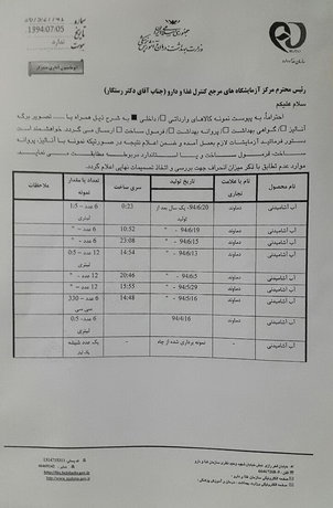 پاسخ سازمان غذا و دارو به ادعای «دماوند» + مستندات