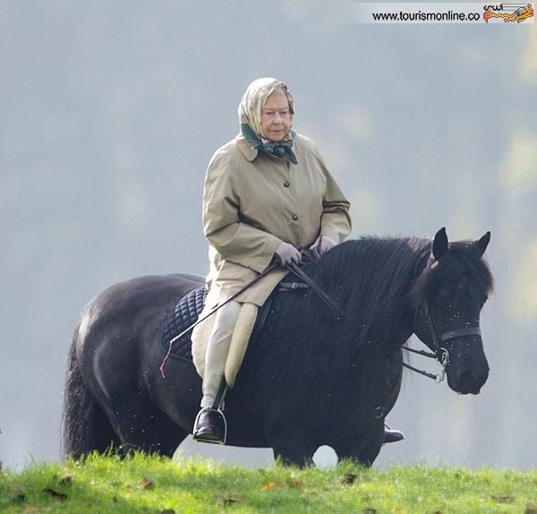 وقتی ملکه 89 ساله اسب می‌راند+تصاویر