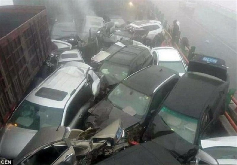 تصادف شدید در چین /تصاویر