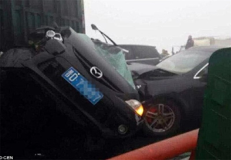 تصادف شدید در چین /تصاویر