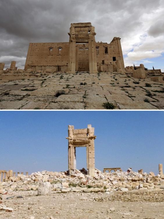 داعش با شهر چند هزار ساله سوریه چه کار کرده است؟ / تصاویری از پالمیرا، قبل و بعد از هجوم داعش