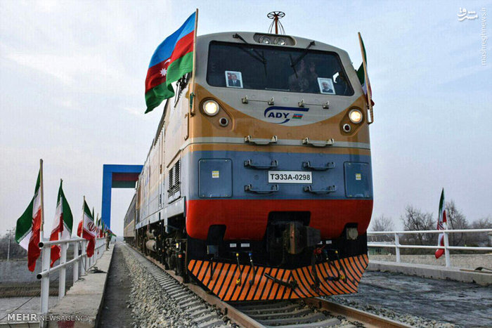 راه اندازی آزمایشی قطار حوزه مرزی آستارای ایران