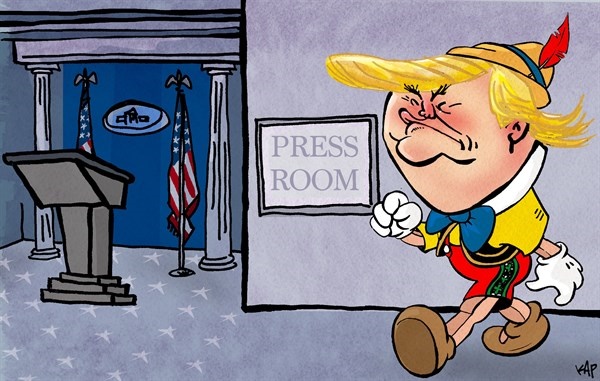 کاریکاتور/پینوکیو در کاخ سفید!