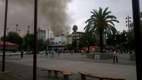 آتش سوزی در بازار رشت +عکس