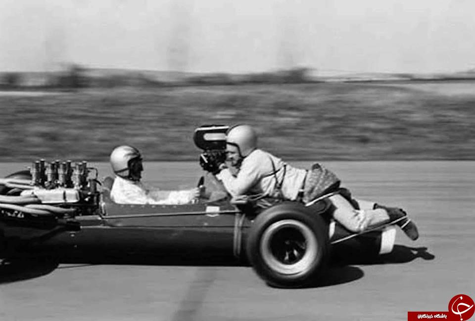 عکس/ نحوه فیلمبرداری از مسابقات «فرمول ۱» در قدیم