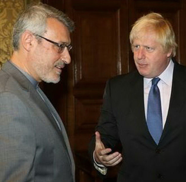 ارتقاء روابط دیپلماتیک تهران و لندن/بعیدی‌نژاد سفیر ایران، هاپتون سفیر انگلیس+تصاویر