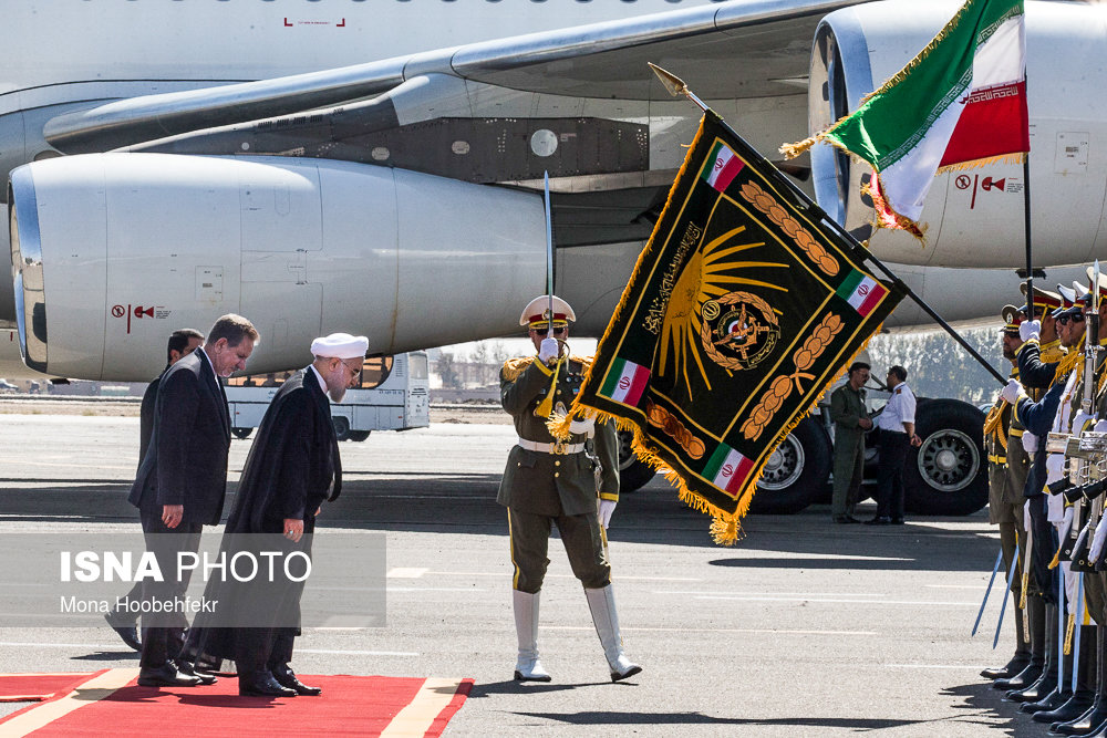 استقبال رسمی از رییس جمهور در فرودگاه مهرآباد/گزارش تصویری