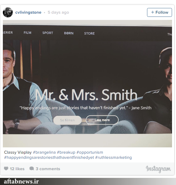 سرمایه‌گذاری برندهای تجاری روی طلاق آنجلینا جولی و برد پیت!+تصاویر