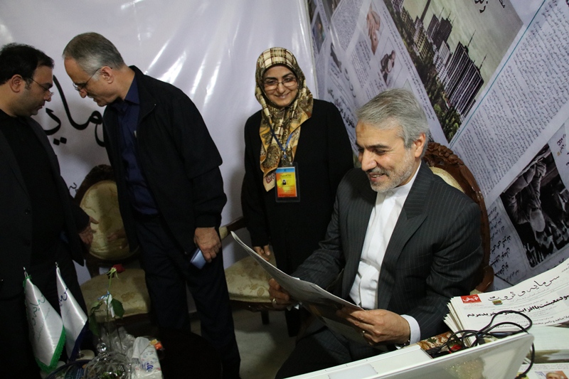گزارش تصویری/ بازدید سخنگوی دولت از نمایشگاه مطبوعات