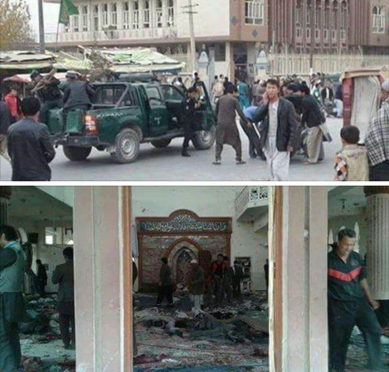 حمله انتحاری به عزاداران در مسجد باقرالعلوم/دست‌کم 50 کشته و زخمی+تصاویر