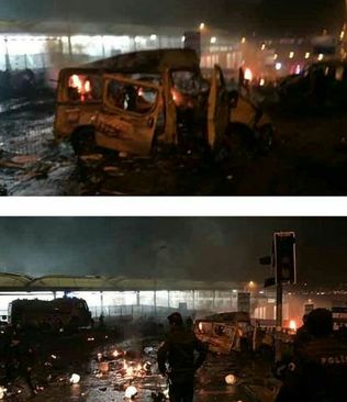 20 زخمی در 2 انفجار استانبول/ انفجار در نزدیکی استادیوم بشیکتاش/ اتوبوس پلیس، هدف انفجار +عکس