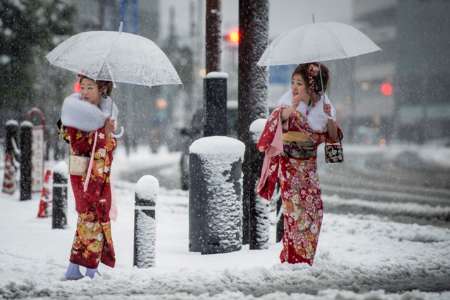 توکیو بعد از نیم قرن سفیدپوش شد+عکس
