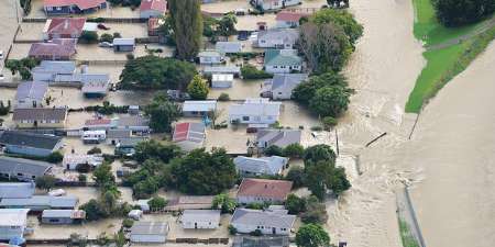 توفان دیبی در نیوزیلند سبب تخلیه هزاران نفر شد+تصاویر
