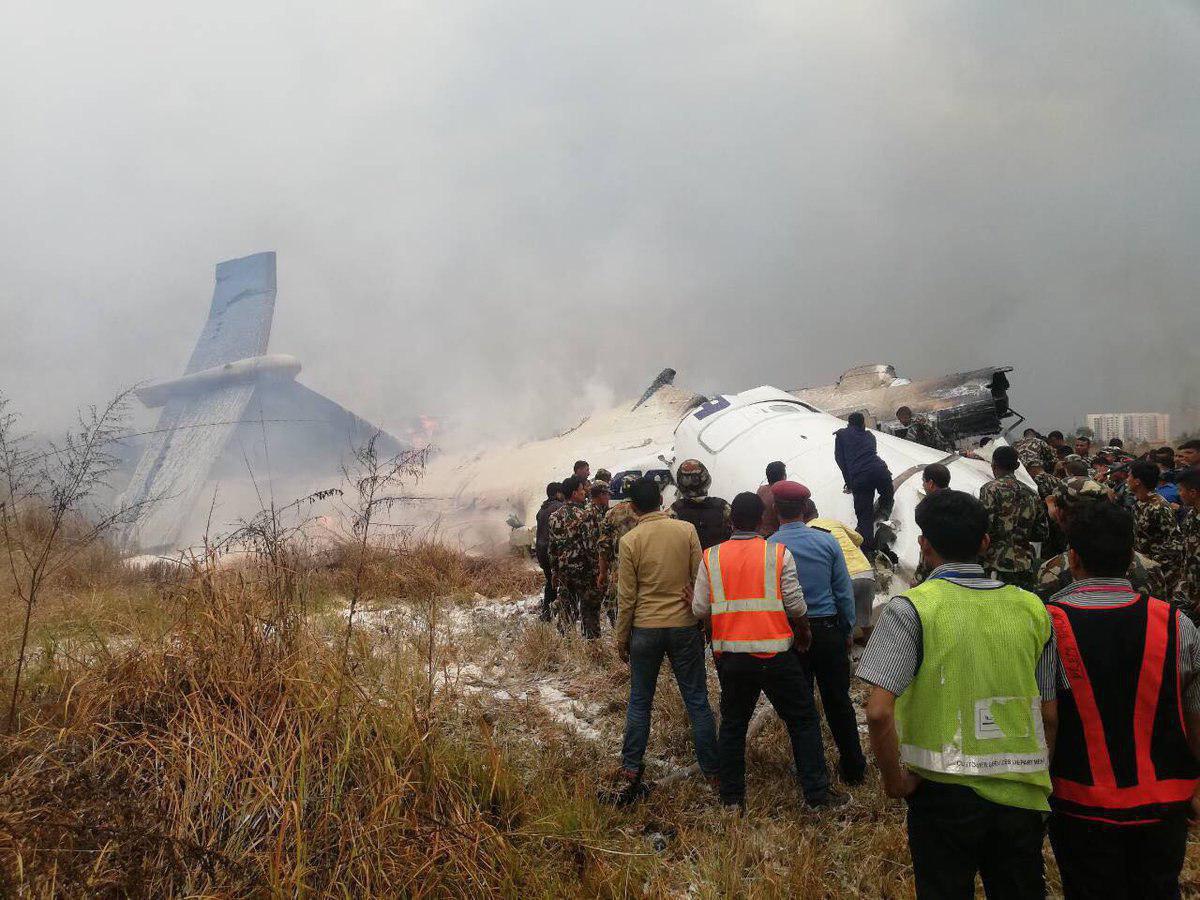 سقوط هواپیمای مسافربری در نپال