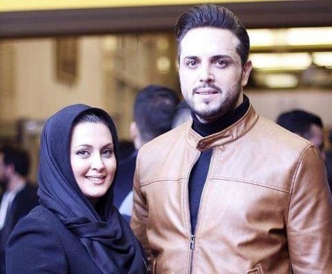 مجری معروف تلویزیون در کنار همسرش/عکس