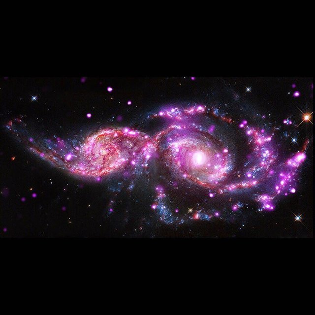 برخورد دو کهکشان+تصویر
