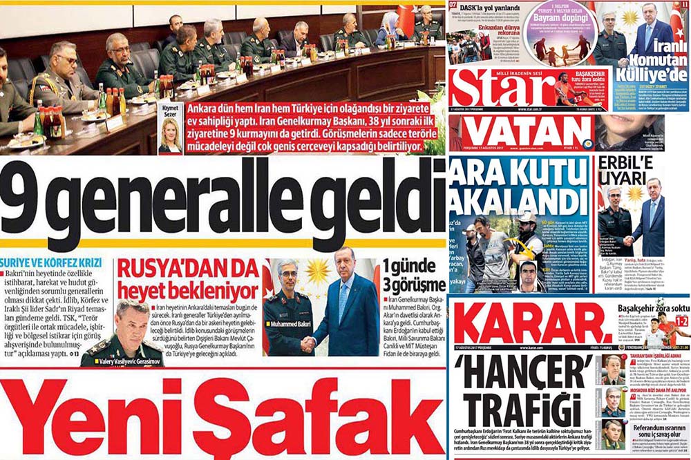 تحلیل روزنامه های ترکیه از سفر سرلشکر باقری به آنکارا