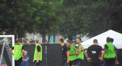 درگیری فیزیکی نیمار و سمدو در تمرین بارسلونا