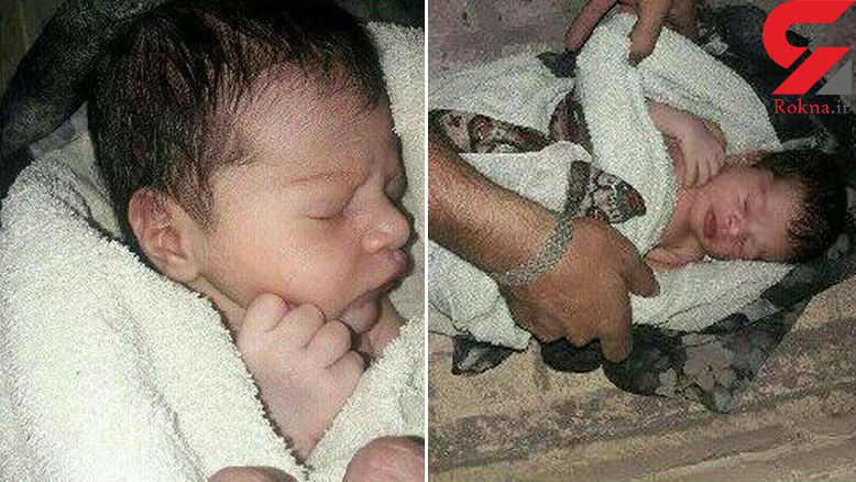 نوزاد 2 روزه را بی‌رحمانه در لنجان سر راه گذاشتند+ عکس