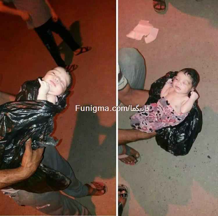 پیدا شدن یک کودک در سطل زباله! +عکس