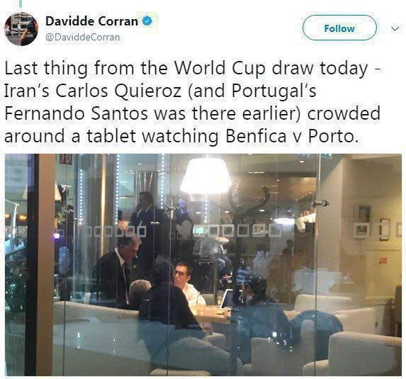 حرکت جالب کی‌روش و سرمربی پرتغال پس از پایان قرعه‌کشی جام جهانی