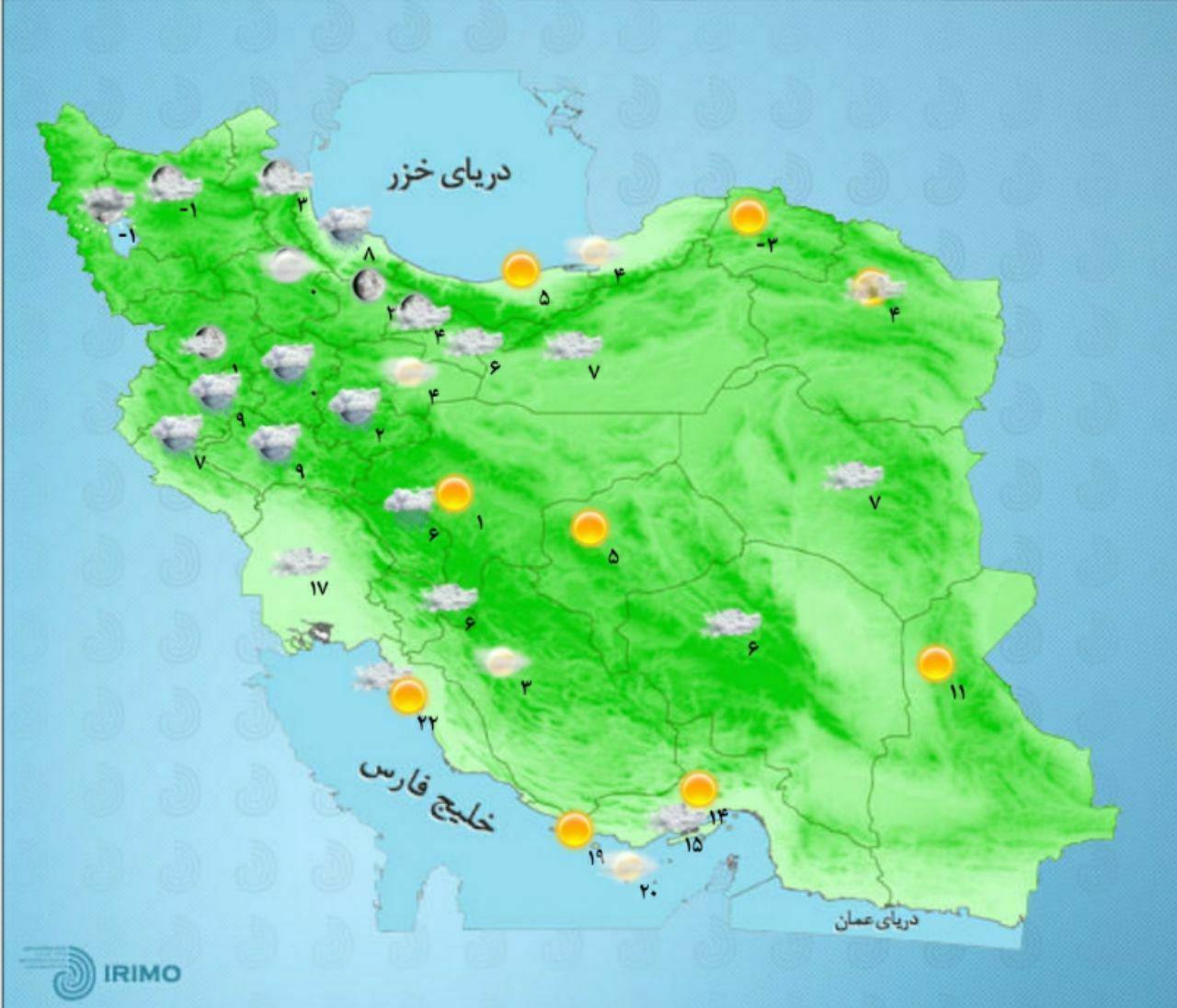 کدام استان‎ها بارانی است؟+نقشه