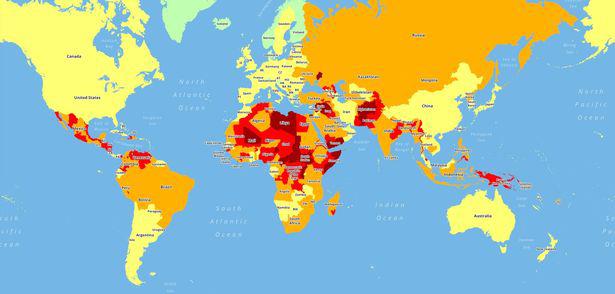 خطرناک‌ترین و امن‌ترین کشورها برای سفر در 2019
