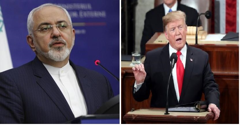 واکنش ظریف به سخنان ترامپ علیه ایران: ما ایرانی‌ها در حال جشن‌گرفتن ۴۰ سال پیشرفت هستیم