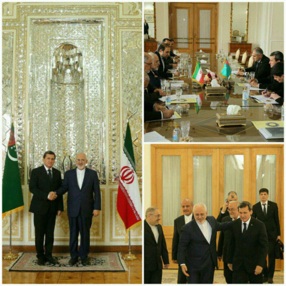 دیدار وزیر خارجه ترکمنستان با ظریف/عکس