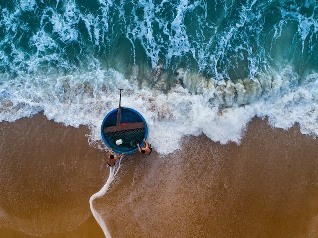 عکس/ قایق جالب ماهیگیران ویتنامی در عکس روز نشنال جئوگرافیک
